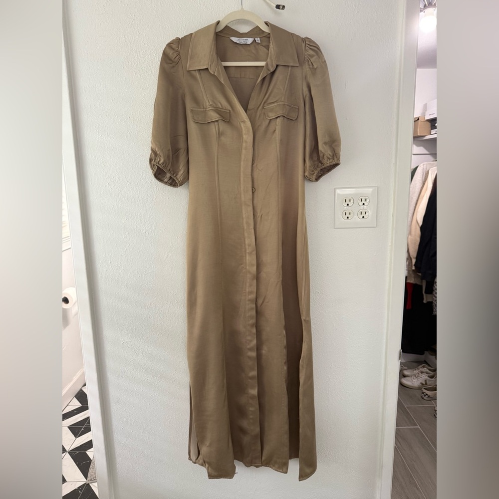 & Other Stories Tan Maxi Dress